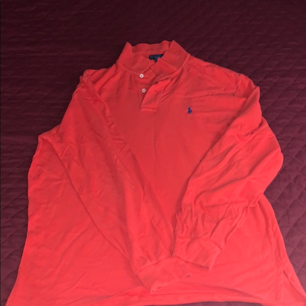Men’s long sleeve polo